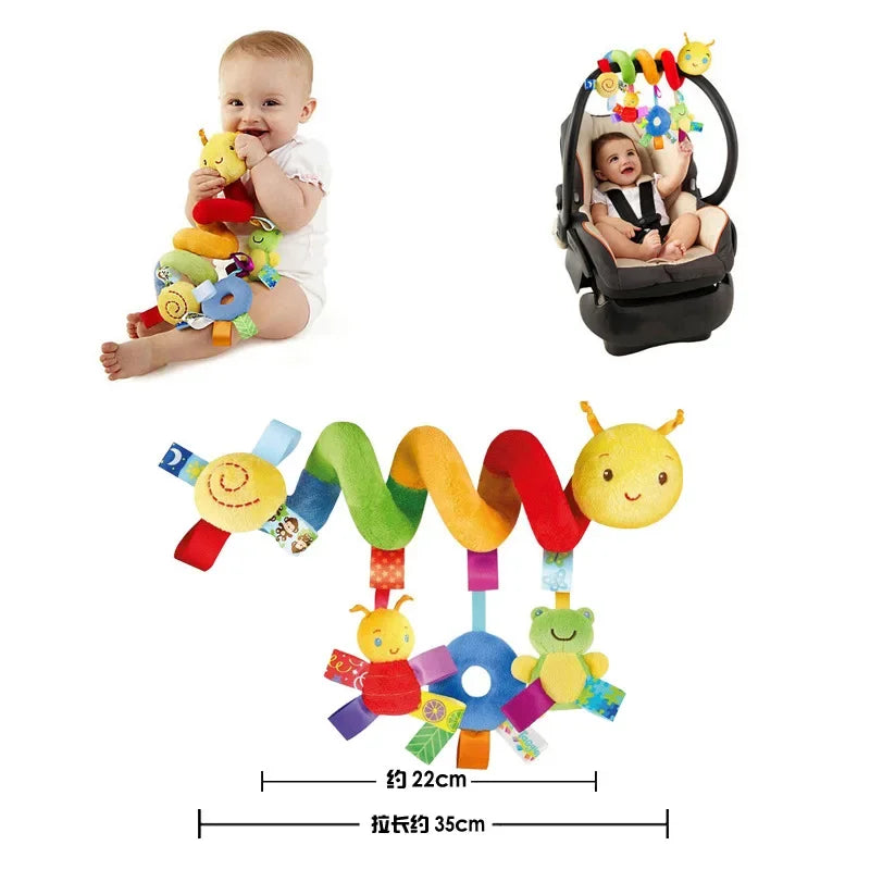 Baby Crib Hanging Toy – Soft Spiral Stroller & Car Seat Rattle