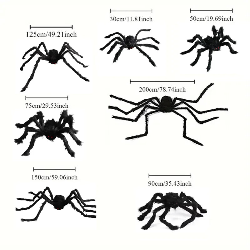 Giant Halloween Spider Indoor & Outdoor Yard, Porch Decor for Haunted House or Home, Party ,Halloween Decorations