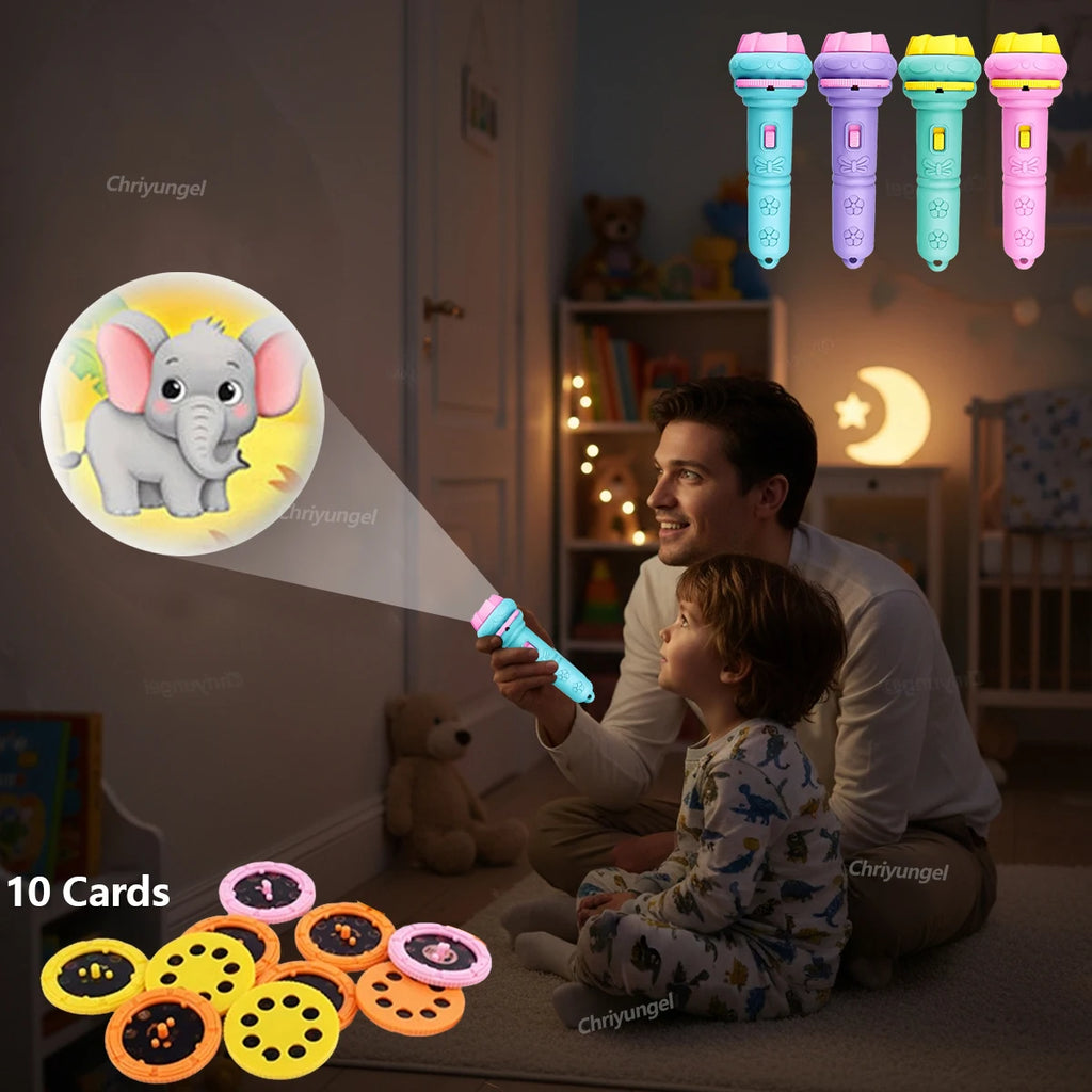 Kids Projector Flashlight – 80 Images Bedtime Story Toy