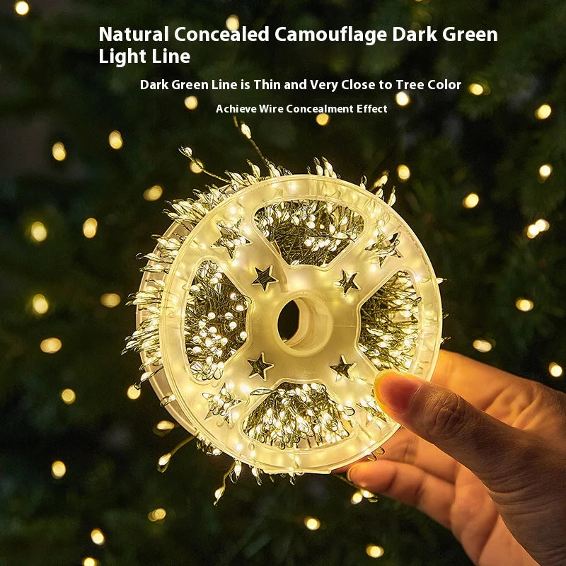 LED Firecracker String Lights – 30M–75M Remote Control Decor