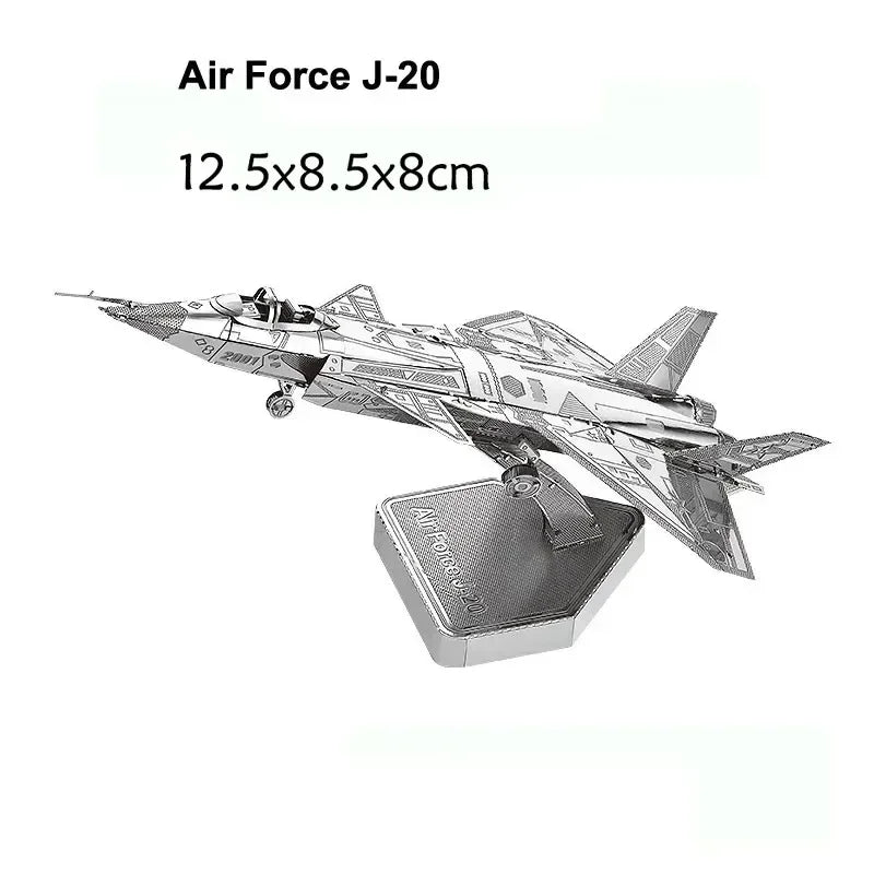 3D Metal Puzzle – DIY Aircraft & Helicopter Model Kit