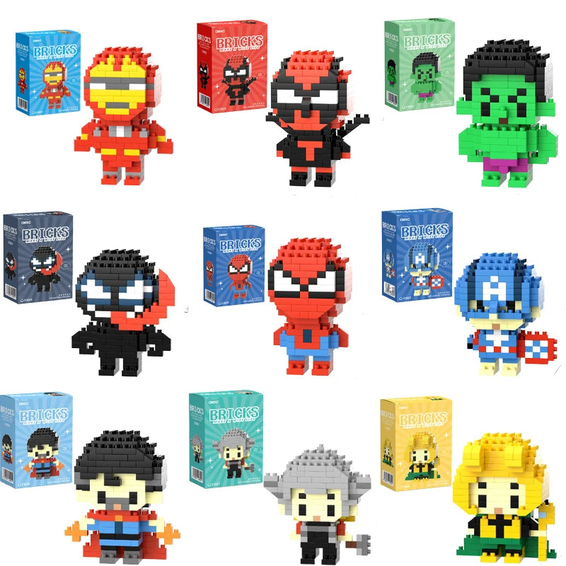 Superhero Building Blocks – Mini Character Model Construction Set