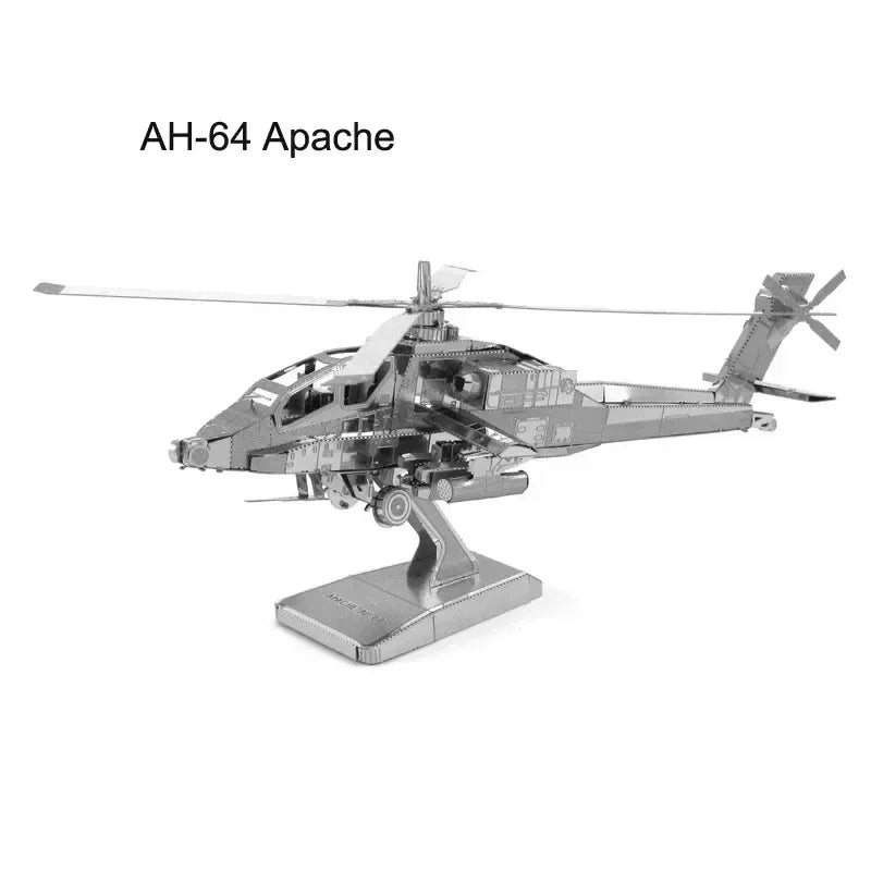 3D Metal Puzzle – DIY Aircraft & Helicopter Model Kit