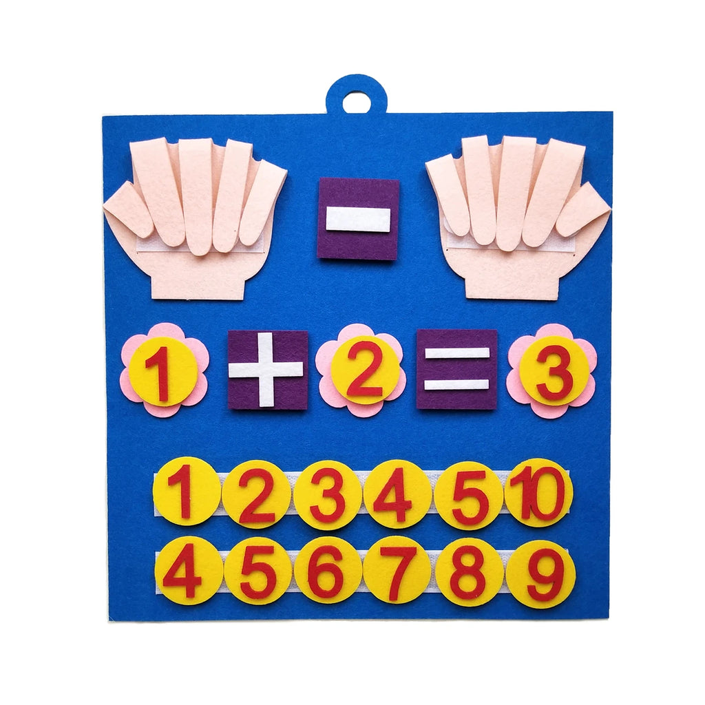Counting Math Toy Montessori Felt Number Learning Activity
