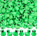 Mini Alien Duck Figurines 50PCS Green Resin Collectible Decor