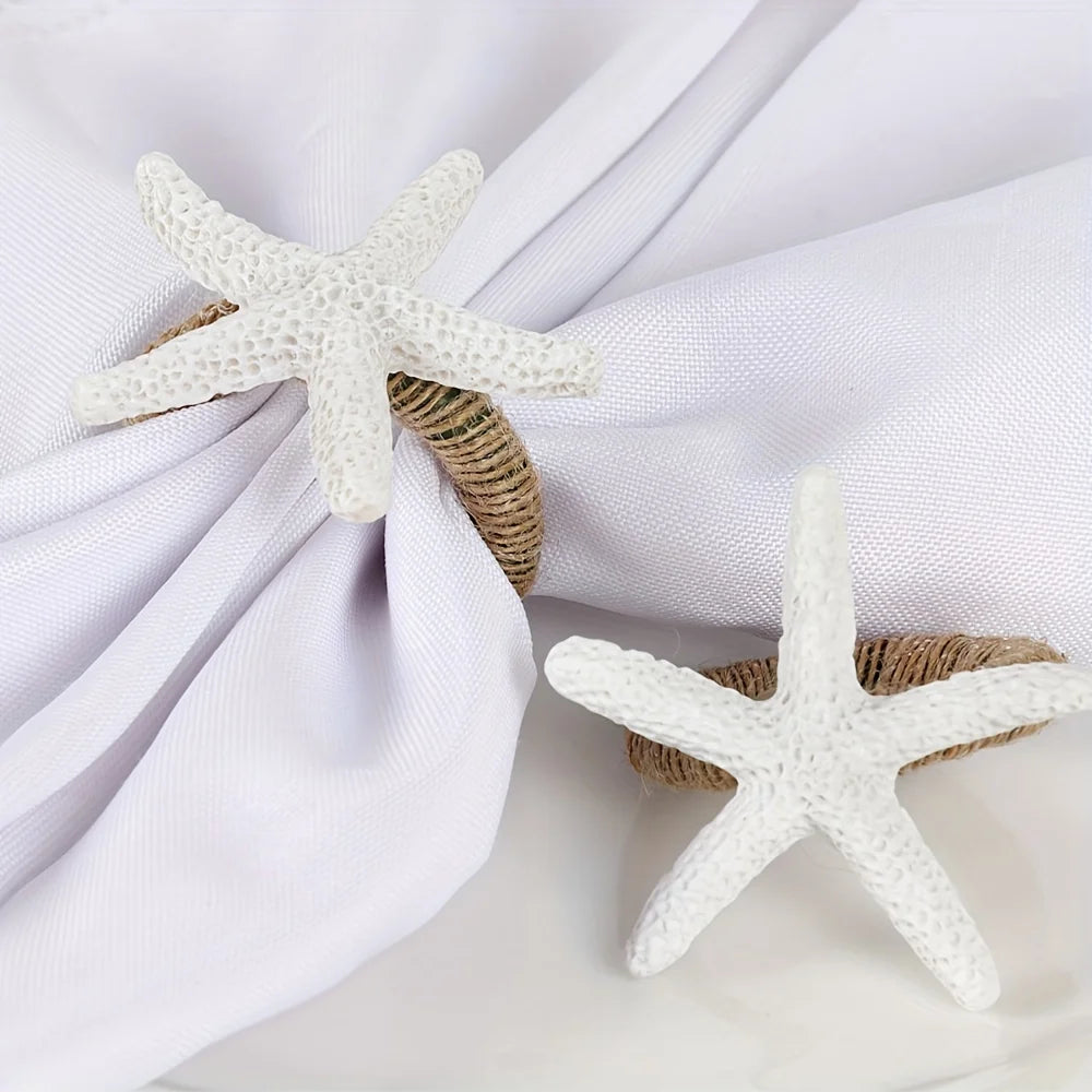 Resin Starfish Decorations, 20pcs Coastal Craft Decor for Parties
