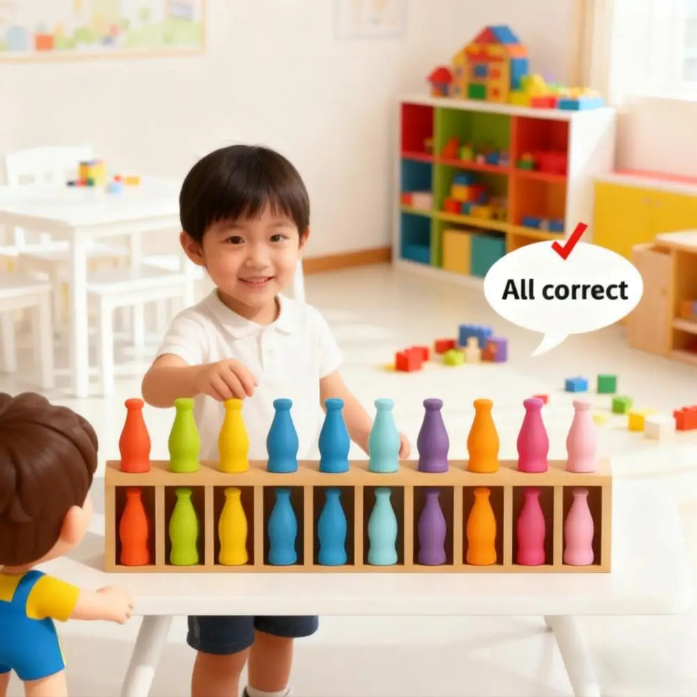 Color Matching Game Wooden Educational Classification Toy