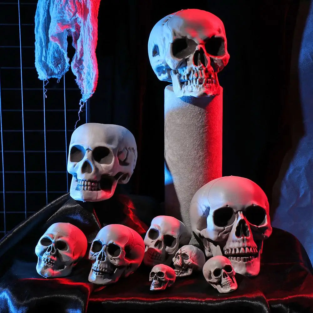 Halloween Skull Prop Skeleton Head Decoration for Party Decor
