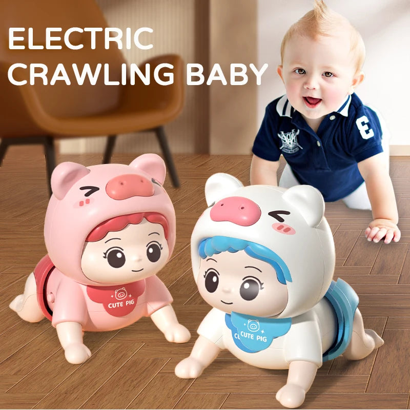 Baby Crawling Toy – Interactive Sound & Light Early Learning Toy