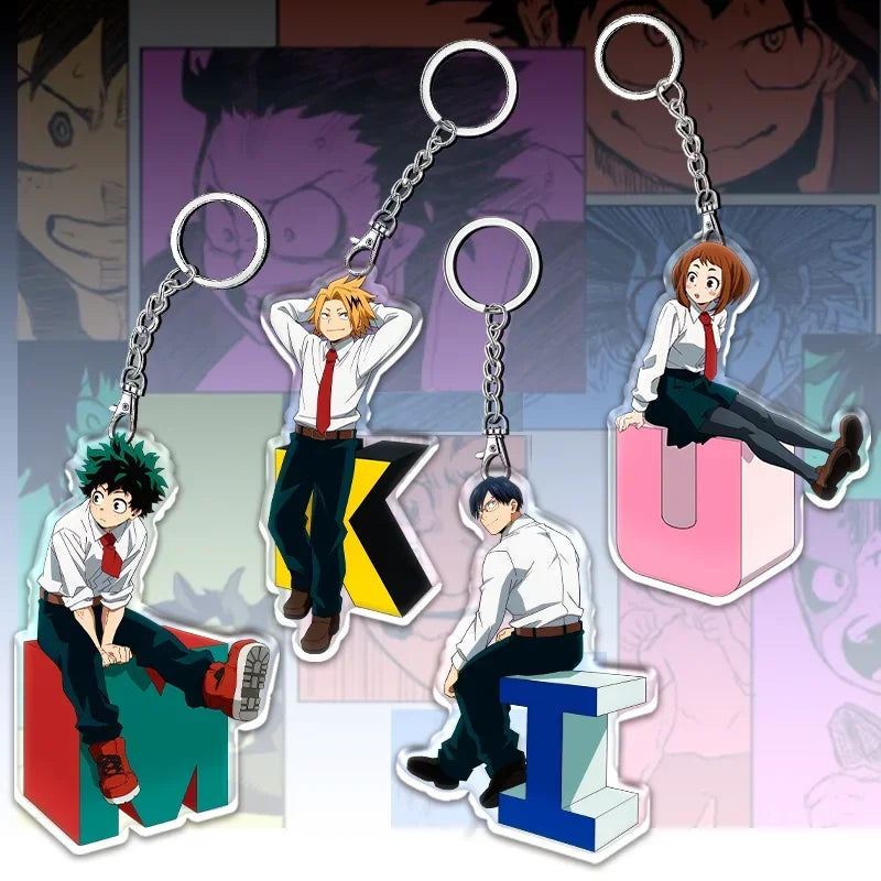 Anime Acrylic Keychain 12cm Backpack Charm Pendant
