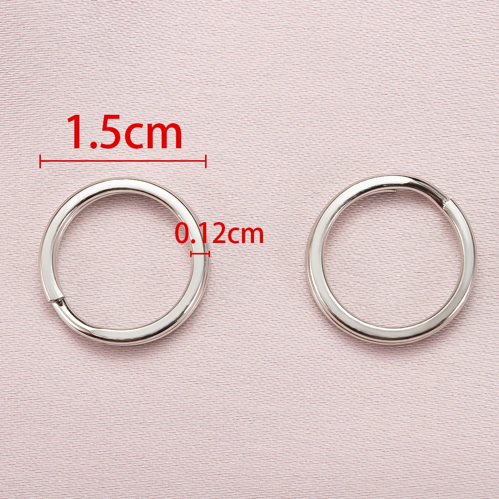 Metal Key Rings, 20pcs Round Split Rings for DIY Keychains & Jewelry