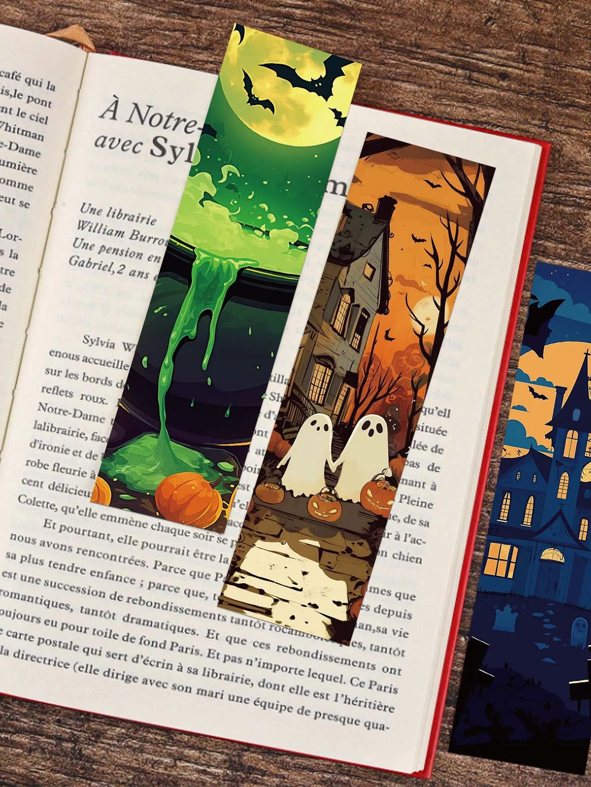 Halloween Bookmarks – 30-Piece Paper Reading Bookmarks Set