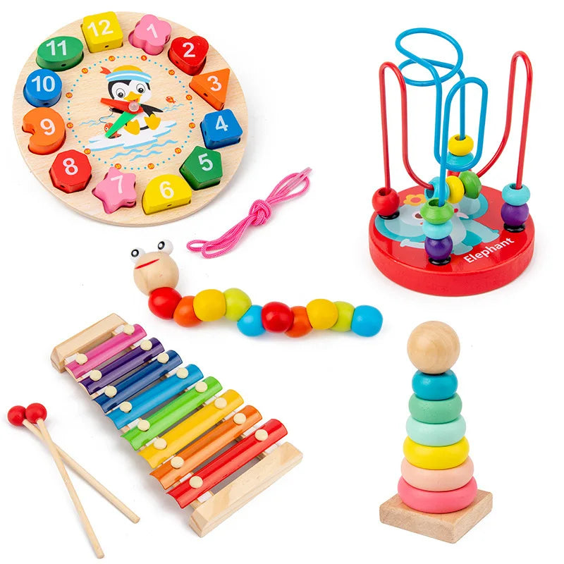 Wooden Puzzles for Toddlers – Montessori 3D Learning Toy
