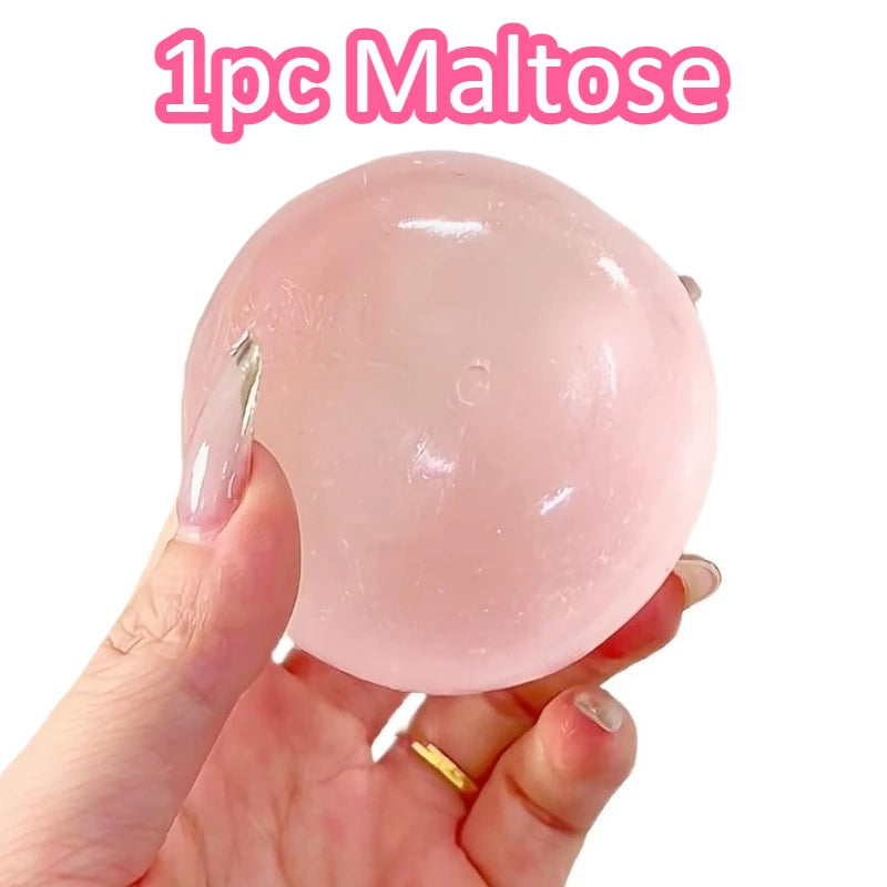 Blue Squishy Ball – Soft Mochi Squeeze Fidget Toy