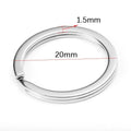 Metal Key Rings, 20pcs Round Split Rings for DIY Keychains & Jewelry