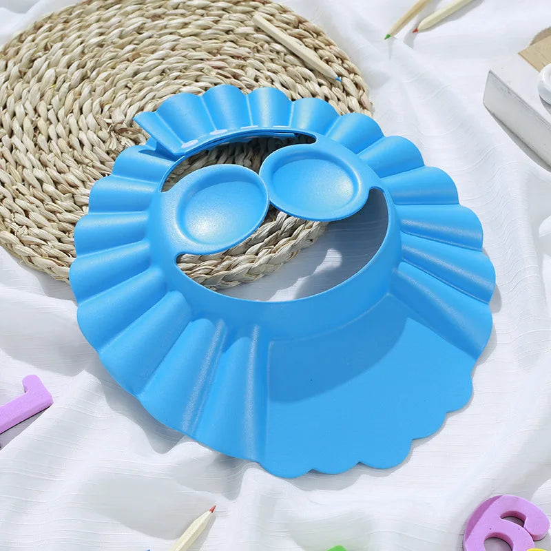 Baby Shampoo Visor, Adjustable Bath Cap for Kids Hair Washing