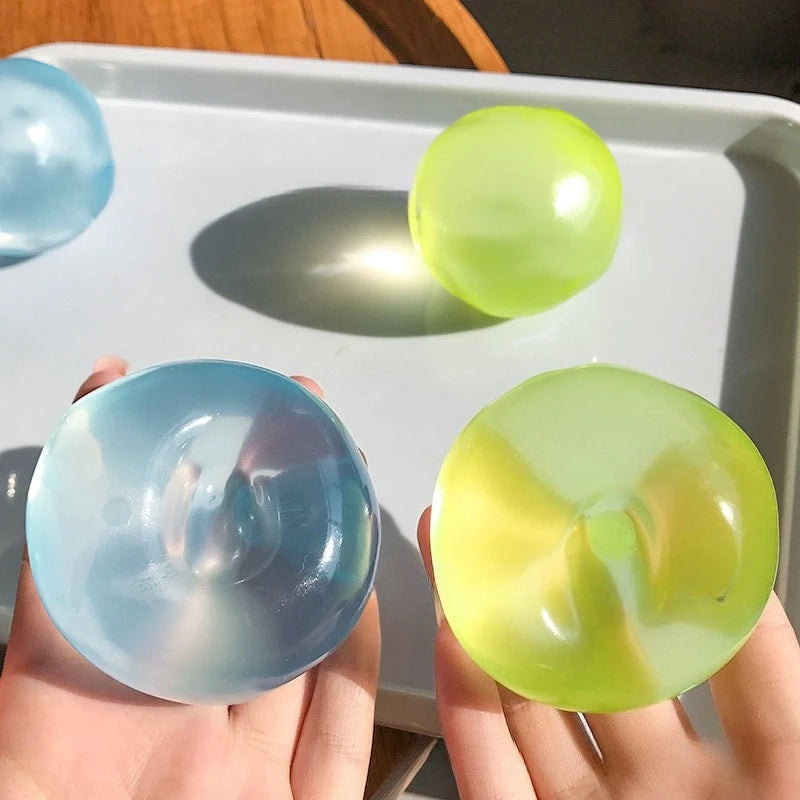 Mochi Fidget Toy – Transparent Soft Squeeze Stress Relief Toy