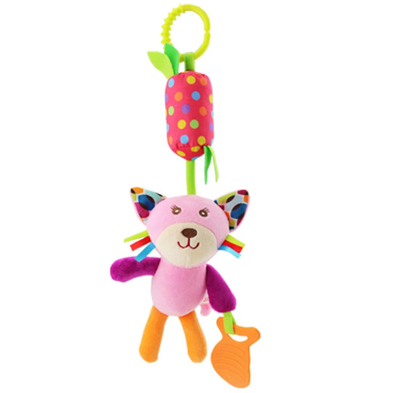 Baby Stroller Toy – Plush Animal Hanging Rattle
