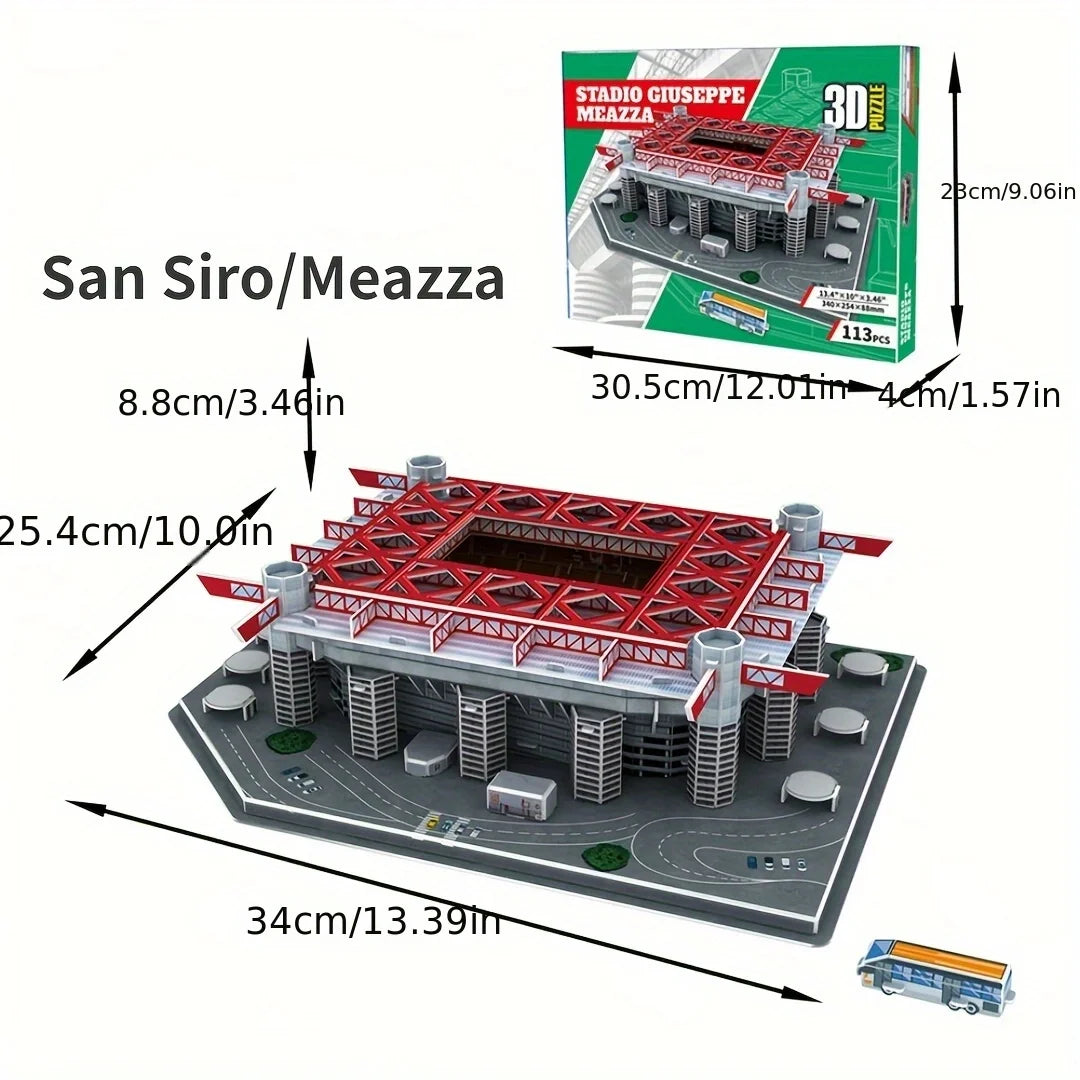 3D Stadium Puzzle – Paper Football Model for Fans