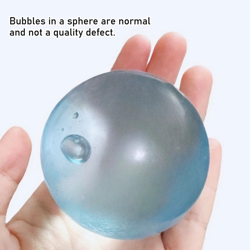 Blue Squishy Ball – Soft Mochi Squeeze Fidget Toy