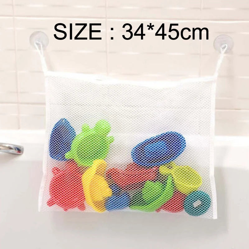Bath Toy Storage Bag – Duck Mesh Organizer with Suction Design