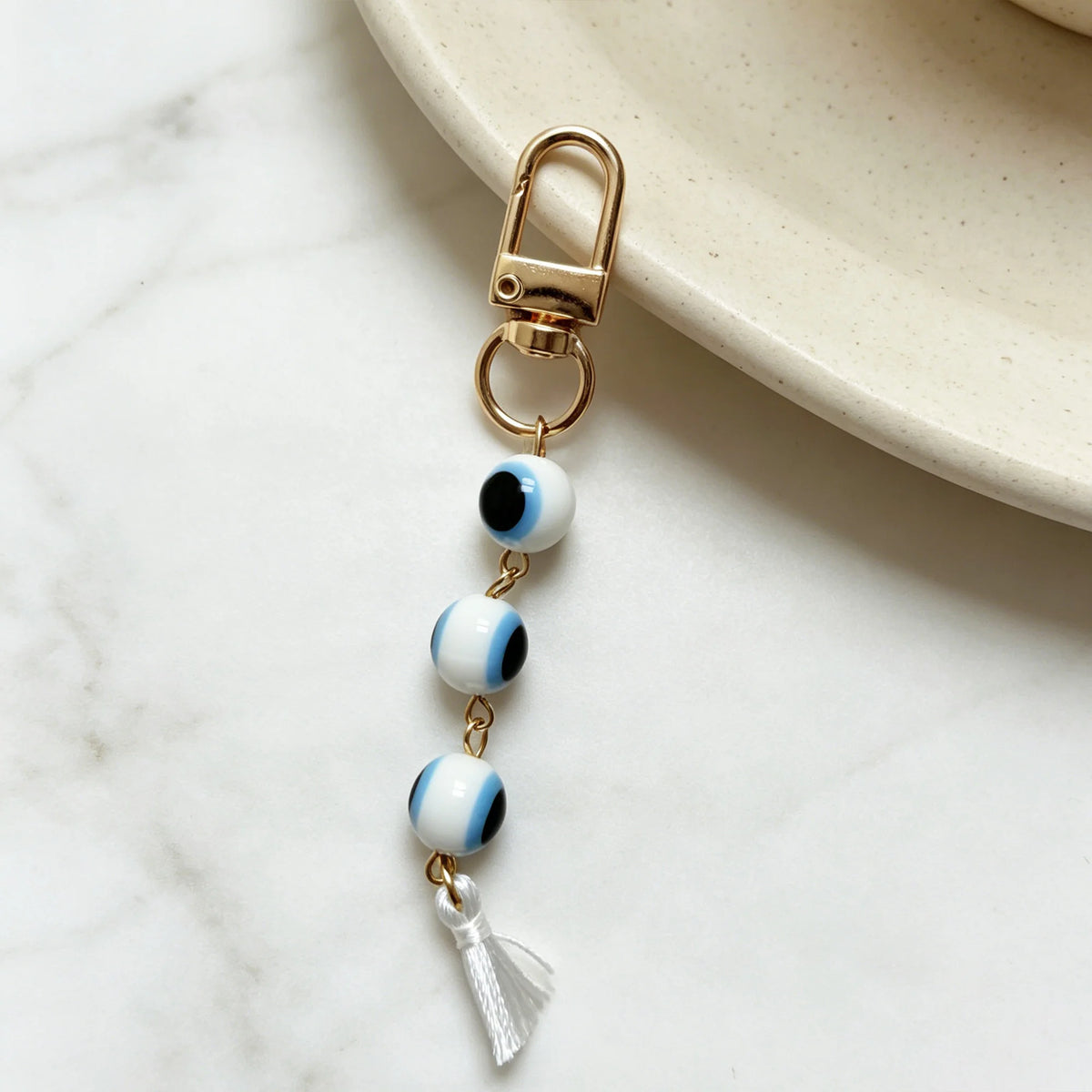 Evil Eye Keychain, Blue Eye Bag Charm Decorative Key Ring