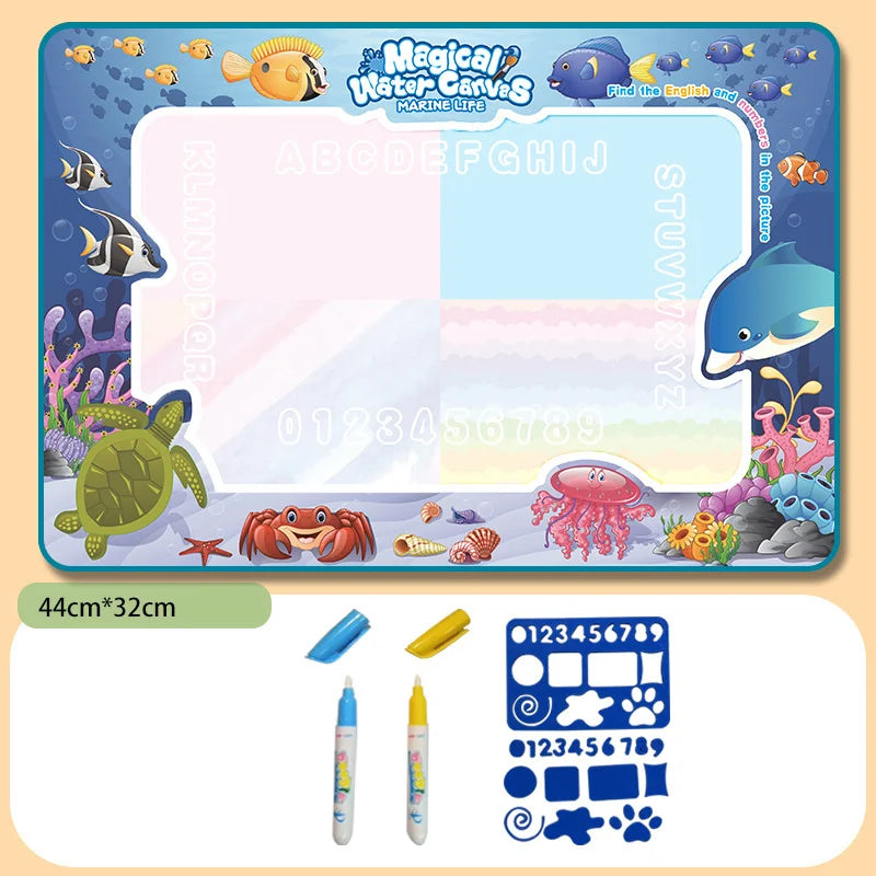 Water Drawing Mat – Reusable Magic Doodle Mat for Kids
