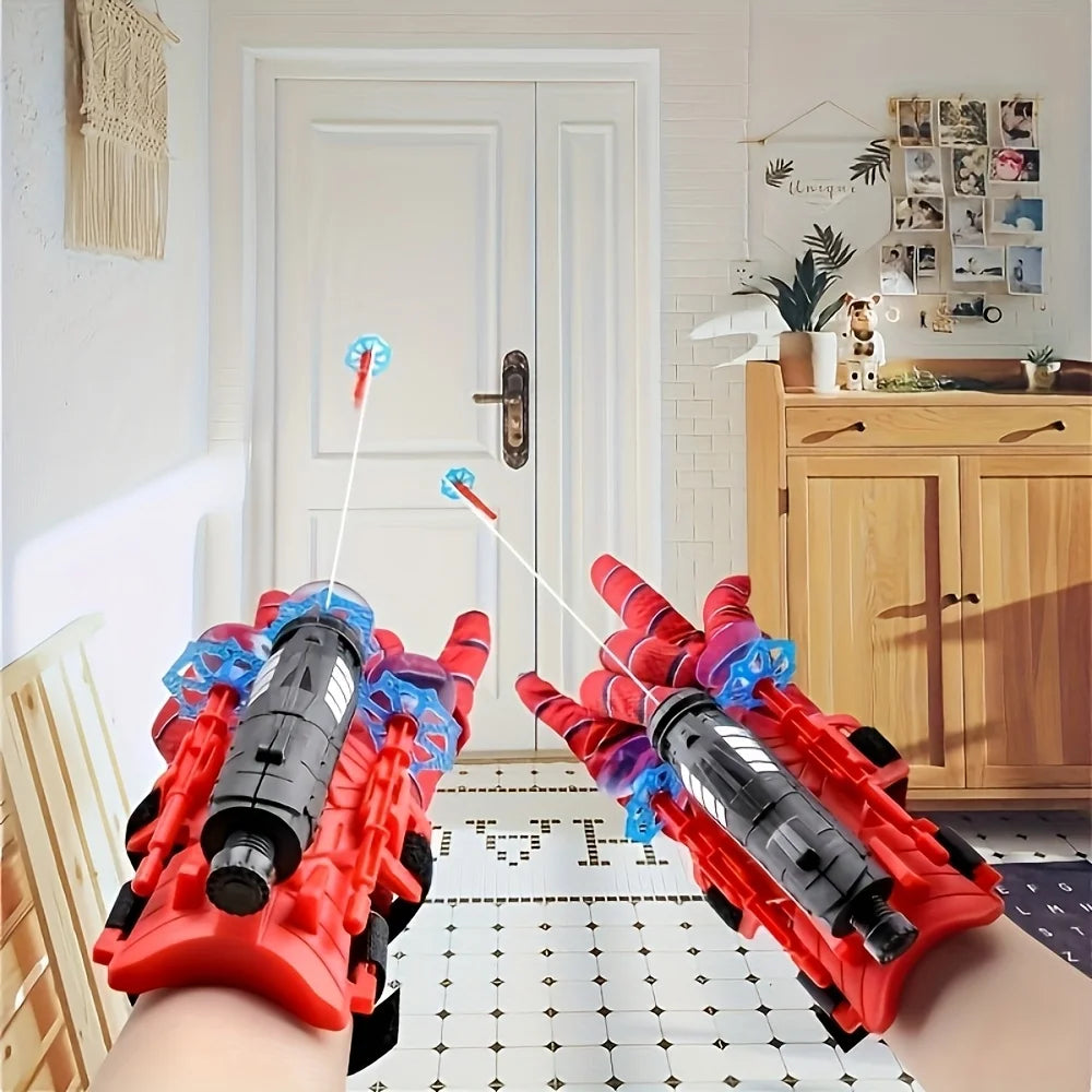 Web Shooter Gloves – Superhero Cosplay Toy for Kids & Adults