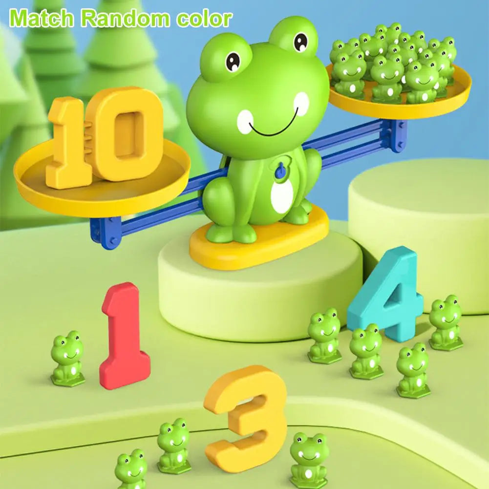 Math Balance Game – Frog Number Scale for Addition & Subtraction