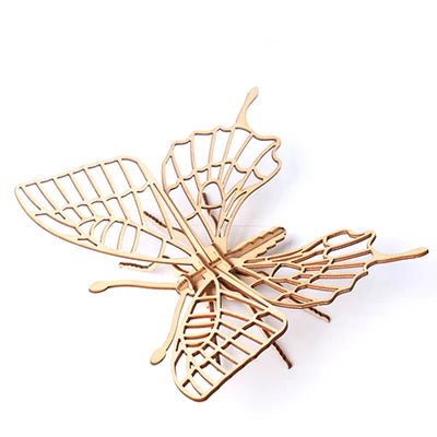 3D Wooden Animal Puzzle – DIY Assembly Model Kit