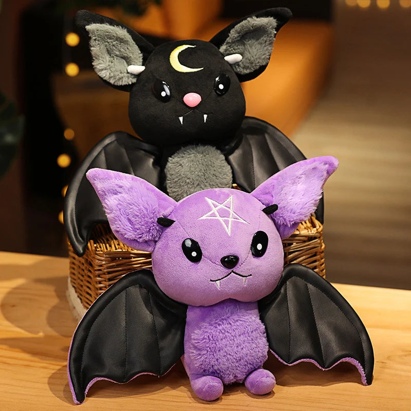 Demon Bat Plush – Soft Halloween Bat Stuffed Toy