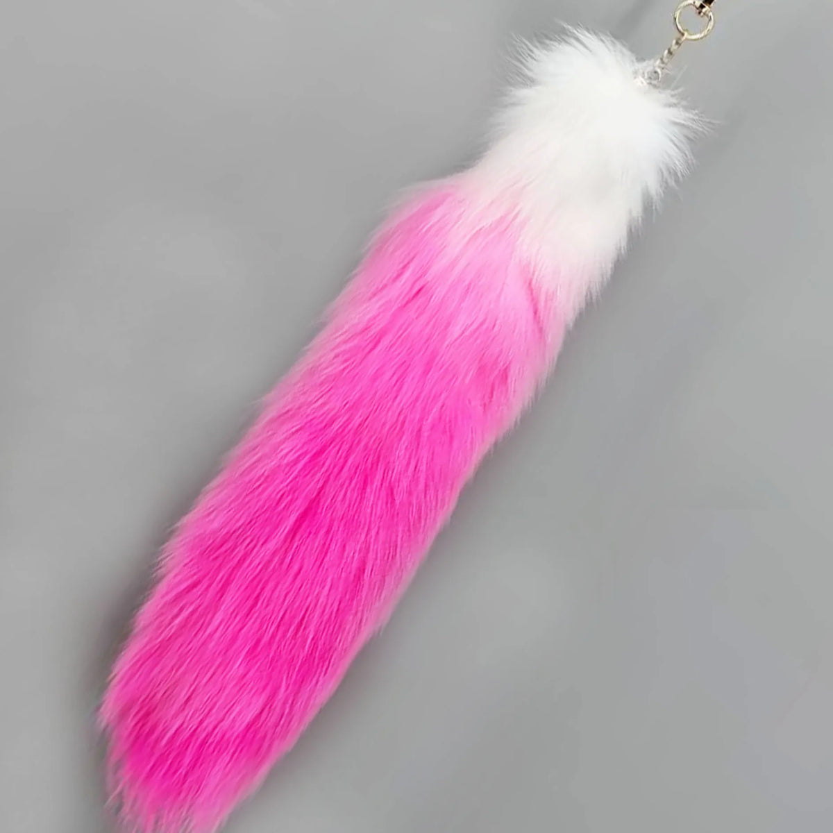 Fox Tail Keychain for Women Furry Y2K Car Accessory