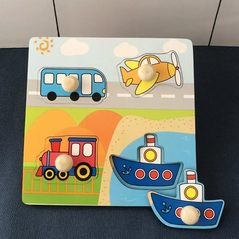 Montessori Wooden Toys – Educational Learning Puzzle for Kids