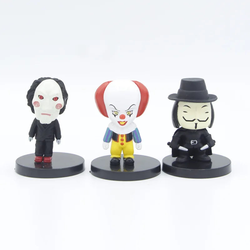 Horror Mini Figure Set – 5.5cm PVC Halloween Collectibles