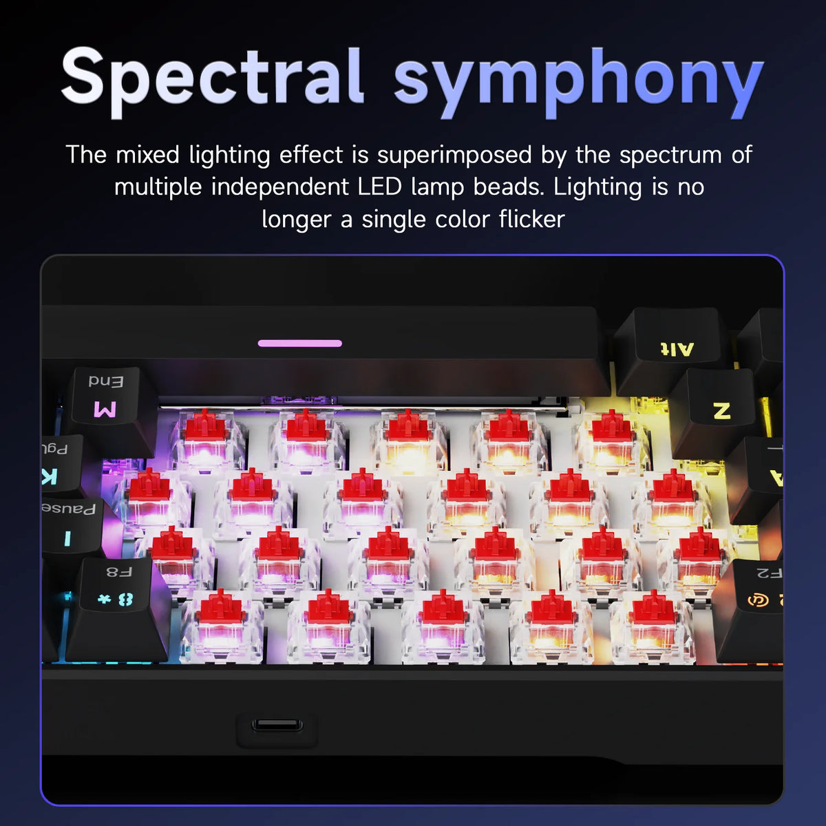 60% Mechanical Gaming Keyboard – 61 Key RGB Hot-Swappable