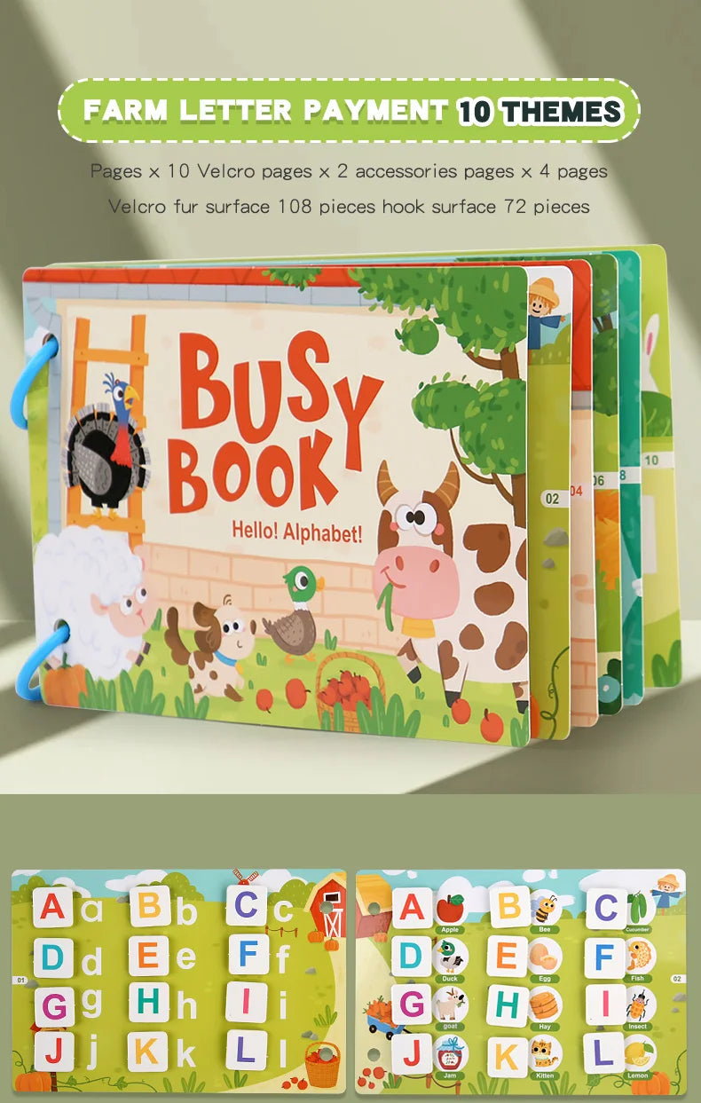 Montessori Scene Stickers – Reusable DIY Learning Activity Book
