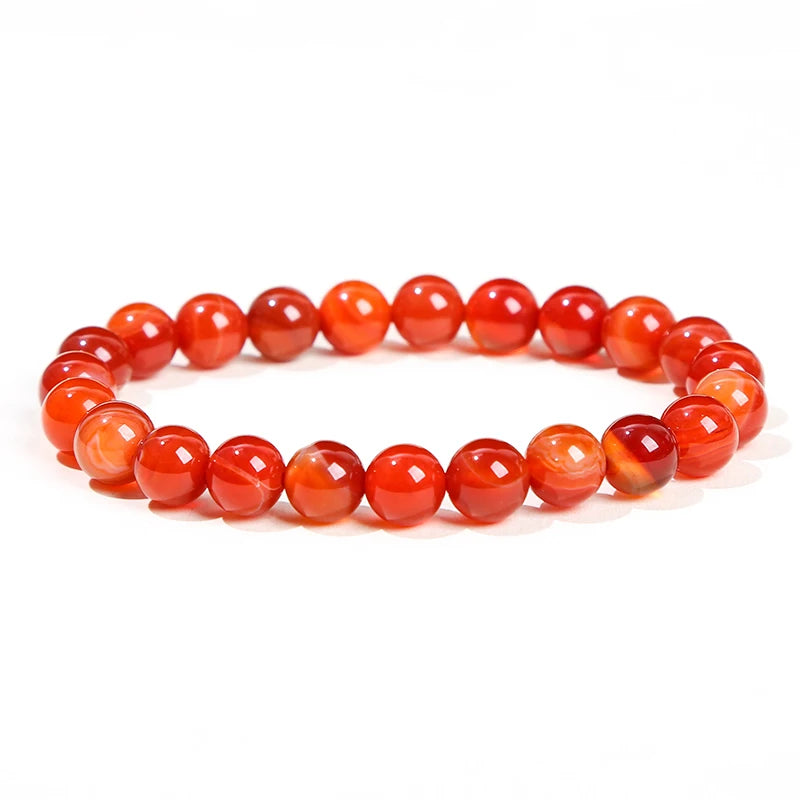 Natural Stone Bead Bracelet – Crystal & Agate Jewelry
