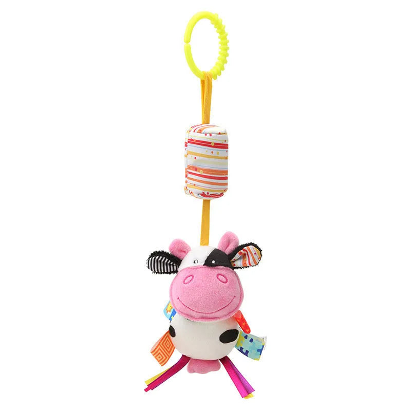 Baby Hanging Rattle Toy – Soft Plush Stroller & Crib Sensory Toy