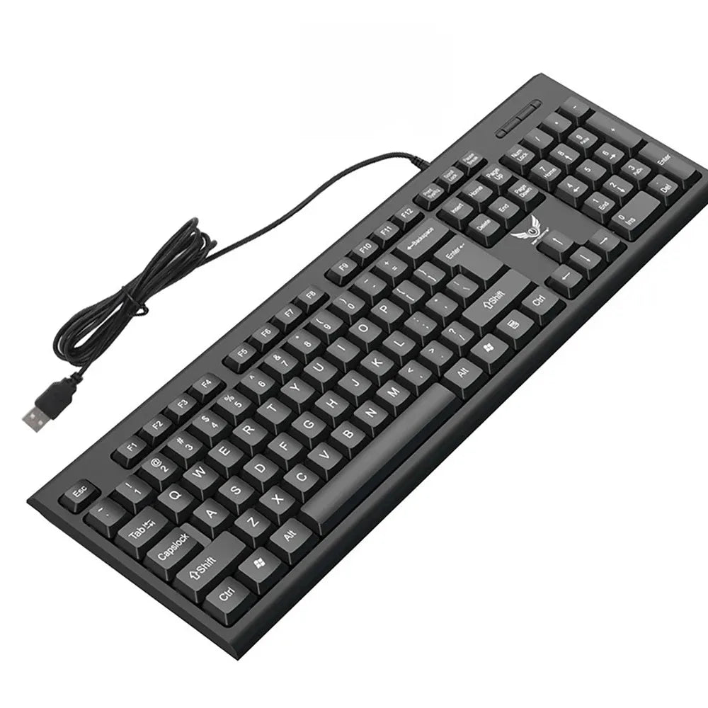 Wired Gaming Keyboard – 104 Key RGB Mechanical Feel Keyboard