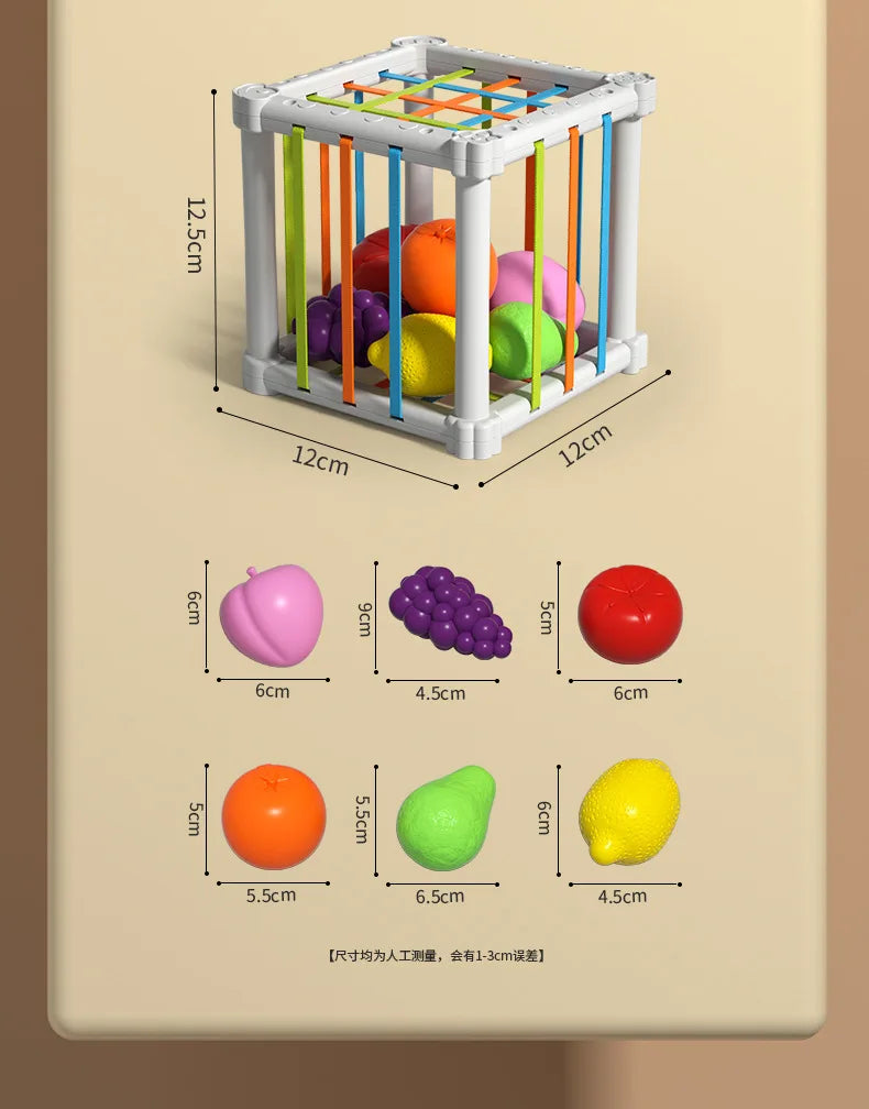 Shape Sorter Toy for Babies – Colorful Sensory Activity Cube