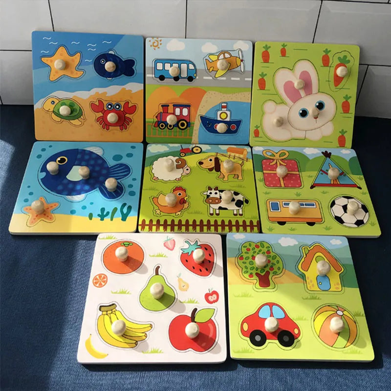 Montessori Wooden Toys – Educational Learning Puzzle for Kids