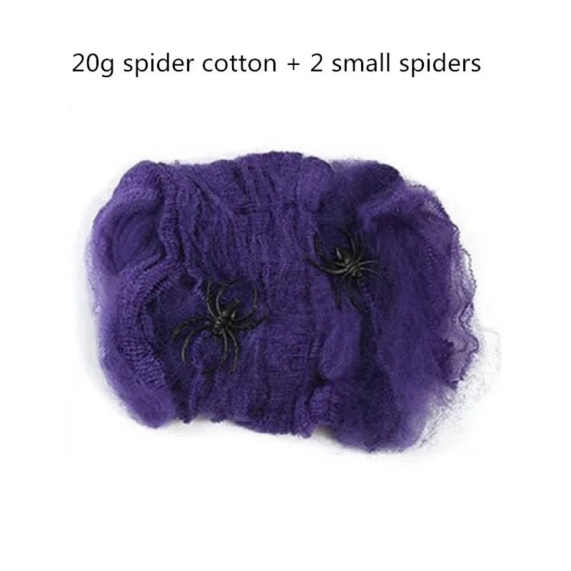 Giant Halloween Spider – Scary Spider Web Outdoor Decor