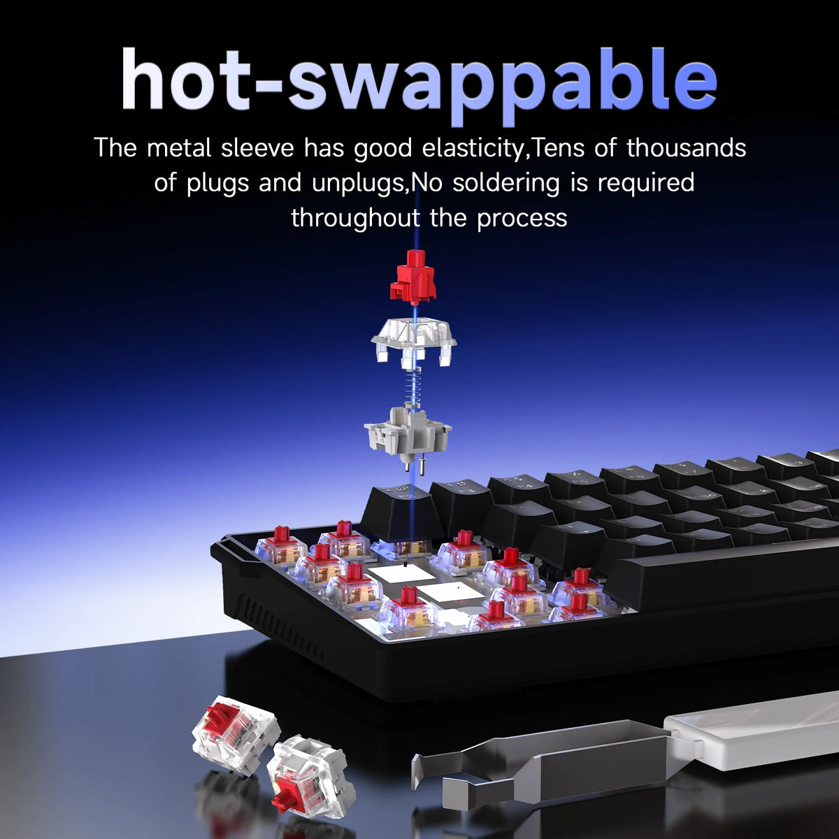 60% Mechanical Gaming Keyboard – 61 Key RGB Hot-Swappable