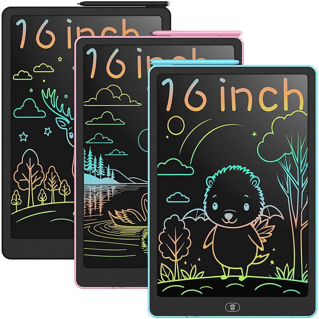 16 Inch LCD Writing Tablet Reusable Drawing Board for Kids