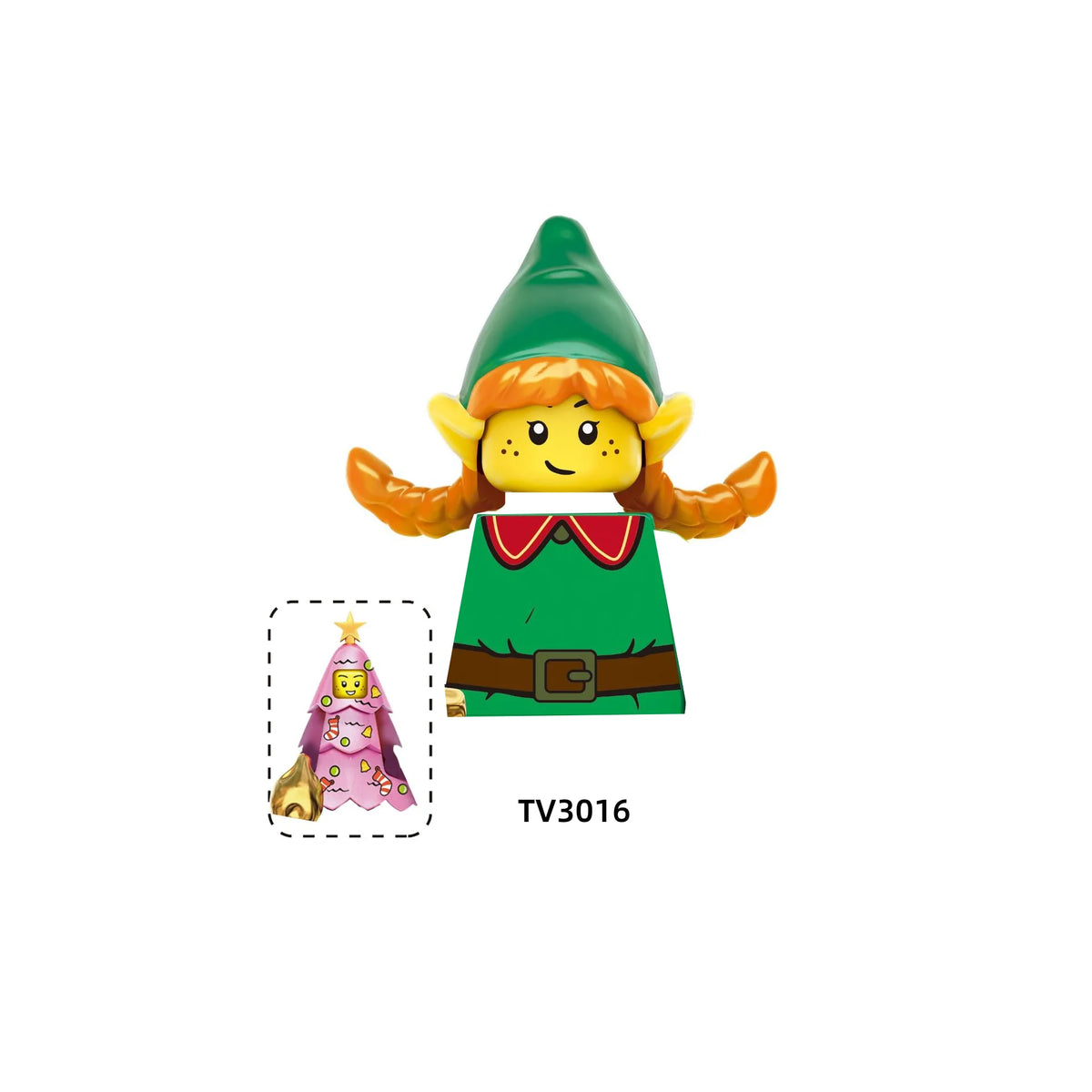 Christmas Building Blocks Santa Mini Figures DIY Building Set