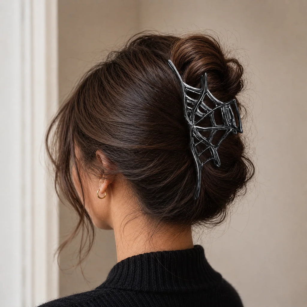 Spider Web Hair Clip