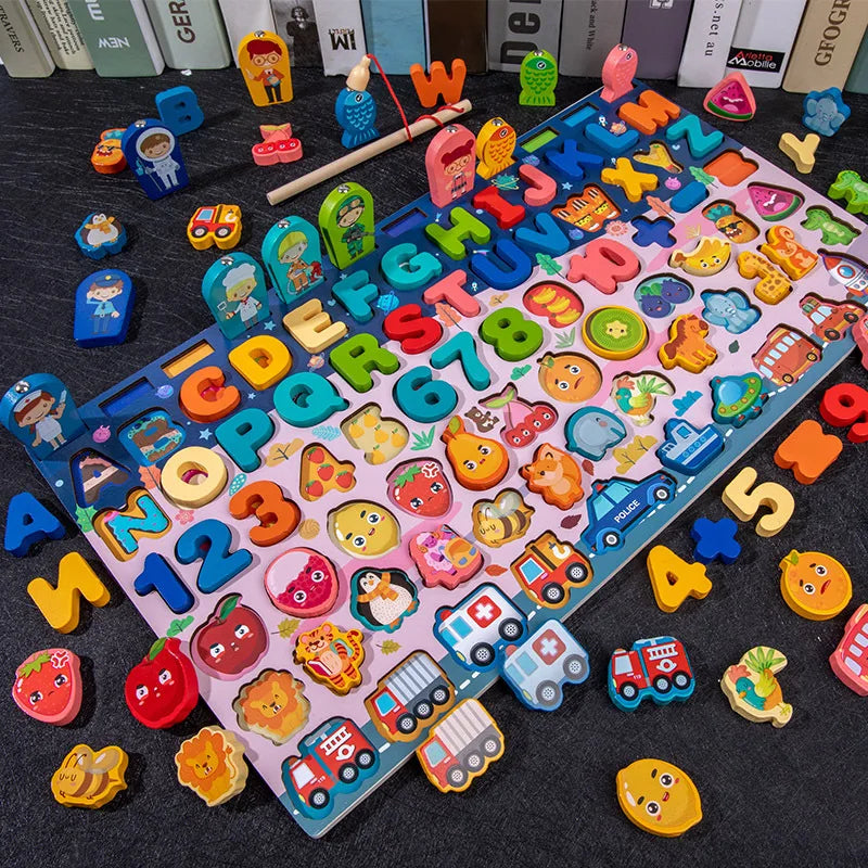 Montessori Busy Board Wooden Educational Activity Toy for Kids