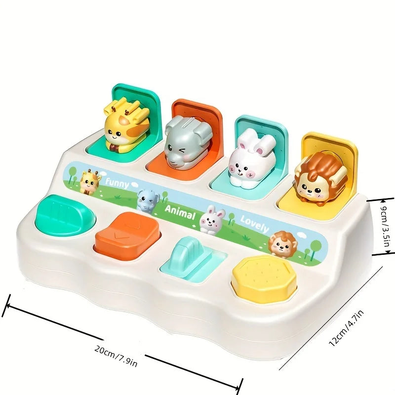 Montessori Pop Up Animal Toy Learning Box for Toddlers