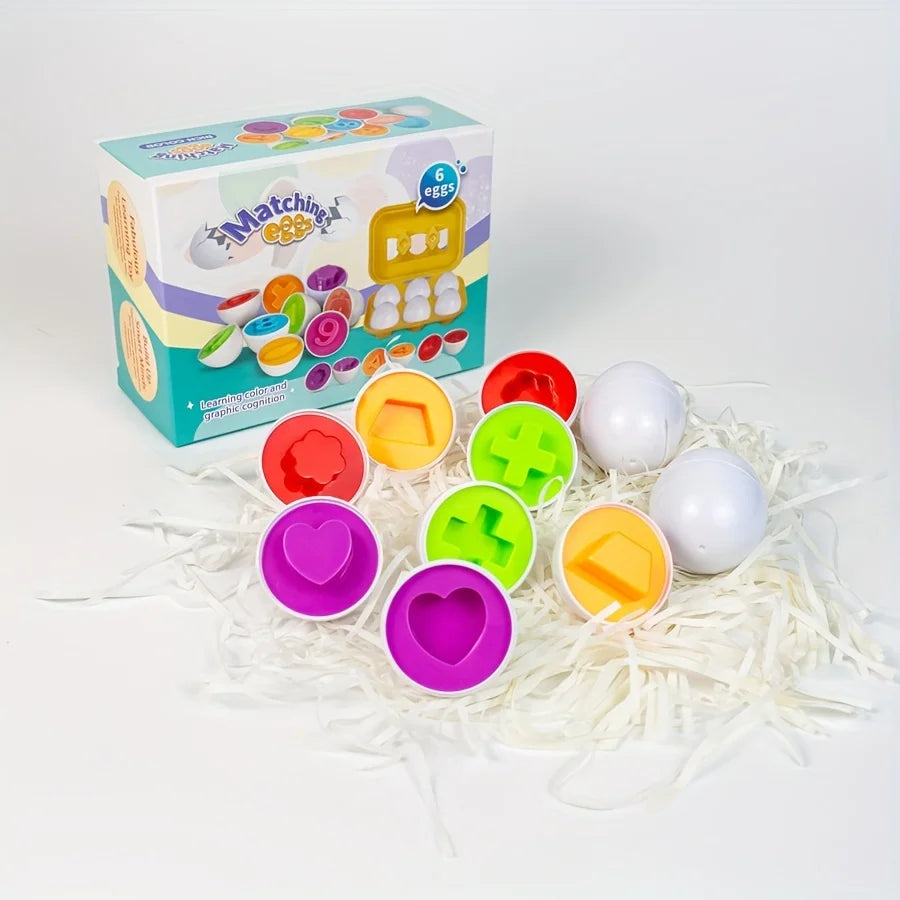 Color and Shape Matching Toy with Storage Box for Toddlers