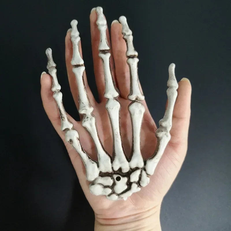 Halloween Skeleton Hands, Realistic Plastic Hand Props for Decor